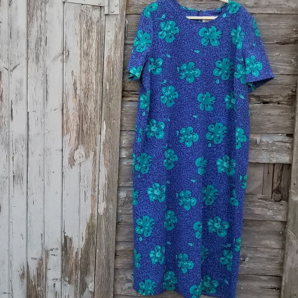 Vintage Kathie Lee Floral Spring Maxi Dress